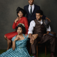 Clockwise from left: Ayanna Bria Bakari (Evelyn Brandon), Jalen Gilbert (Bowzie Brandon), Cage Sebastian Pierre (Tony Carter), and Jennifer Latimore (Sally Mae Carter)